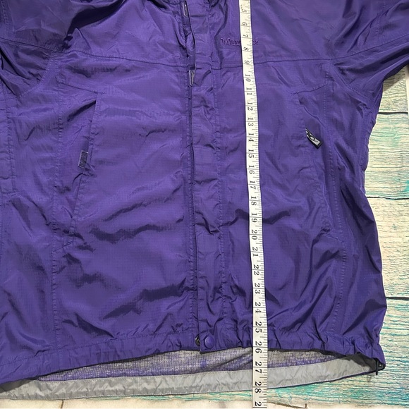 Marmot Hoodie Womens Small Purple Full Zip Hooded Water Rain Jacket-Peeling/FLAW - Picture 16 of 16